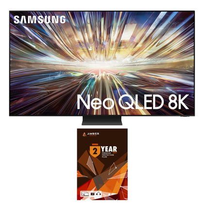 Samsung QN85QN850DFXZA 85 Inch Neo QLED 8K AI Upscaling Pro TV with 2 Year Amber Protection Plan (2024)
