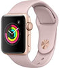 Apple Watch Series 3 (GPS, 38MM) - Gold Aluminum Case with Pink Sand Sport Band
