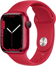 Apple Watch Series 7 GPS, 41mm (Product) RED Aluminum Case with (Product) RED Sport Band - Regular